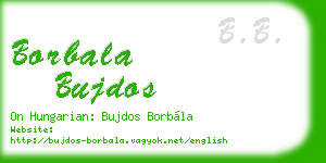 borbala bujdos business card